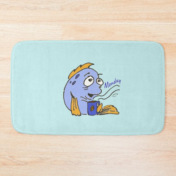Item preview, Hand-drawn Ink Art. Fun Fish' Story. Monday Vibes designed and sold by DigiPicStock.