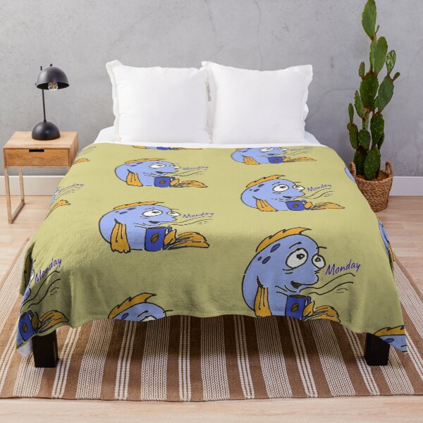Item preview, Hand-drawn Ink Art. Fun Fish' Story. Monday Vibes designed and sold by DigiPicStock.