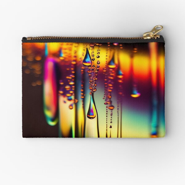 Item preview, Abstract Prismatic Water Drops on Black designed and sold by calibrit.