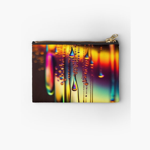 Item preview, Abstract Prismatic Water Drops on Black designed and sold by calibrit.