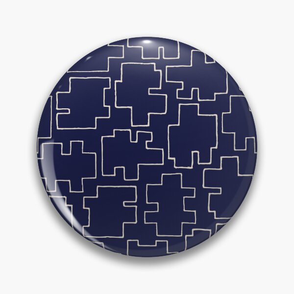 Item preview, Geo Puzzle – Navy & Bone designed and sold by natmytype.