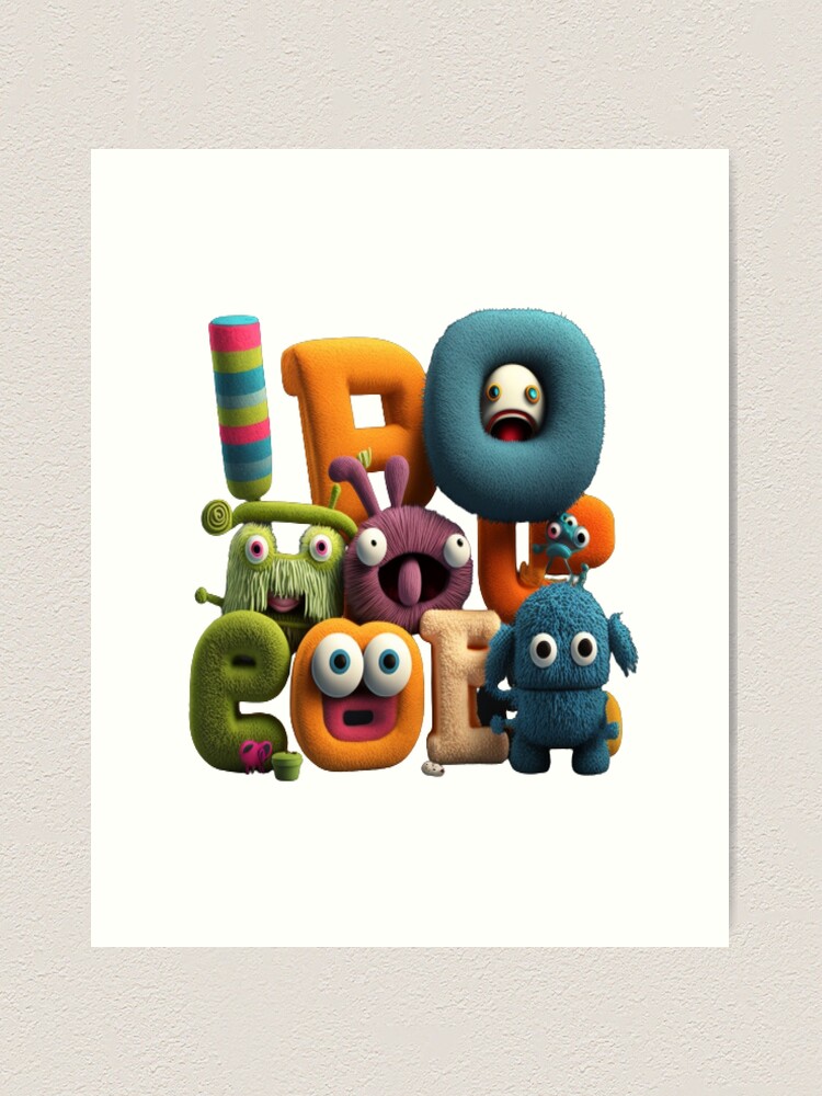 Alphabet Lore Baby Art Prints for Sale