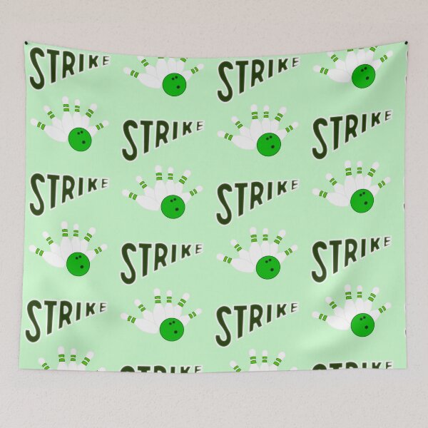 Item preview, A green Bowling Strike  designed and sold by Bad Signal Studios .