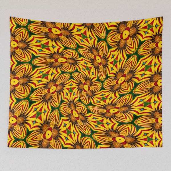 Item preview, Yellow Gazania Pattern designed and sold by Patternflower.