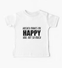 HOCKEY MAKES ME HAPPY Baby Tee