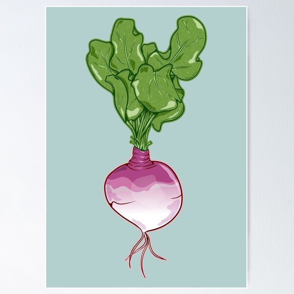 Item preview, Turnip Plant Vegetable designed and sold by piedaydesigns.