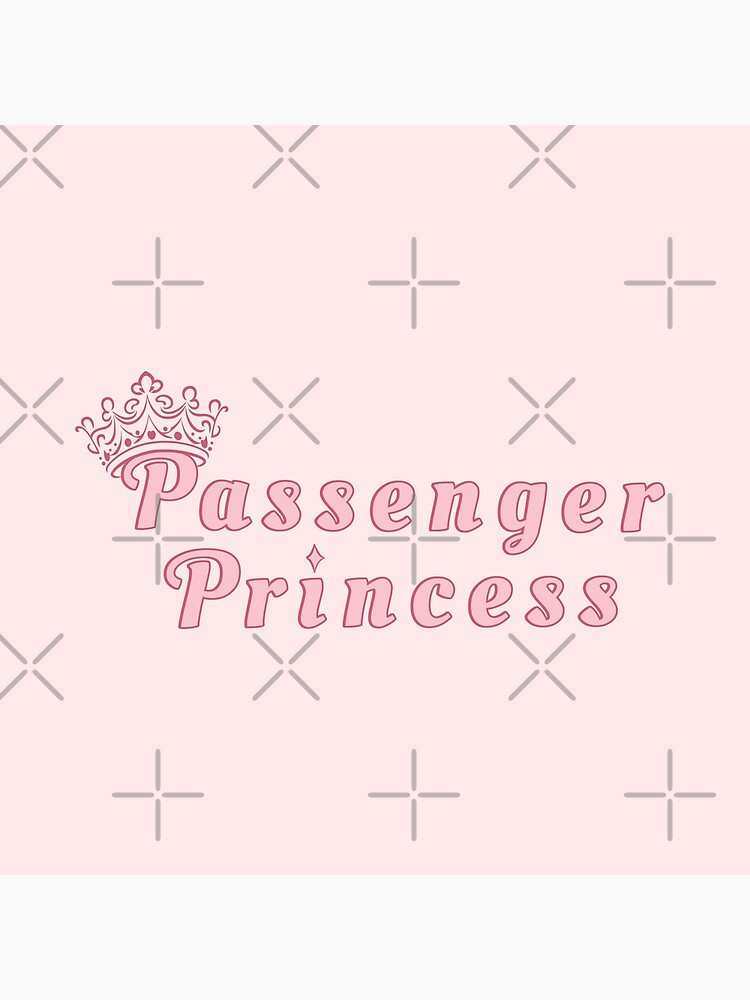 Passenger Princess Sticker - Pink Crown Tiara