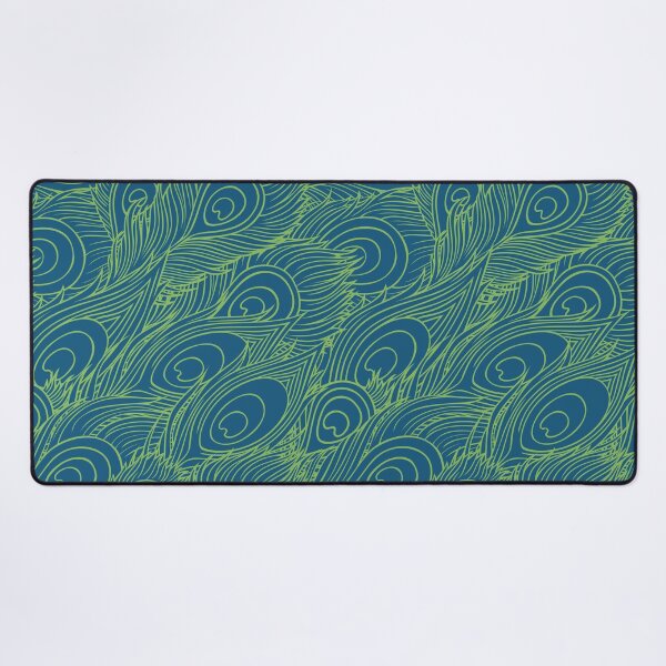 Item preview, neon peacock feather pattern designed and sold by MGuyerArt.