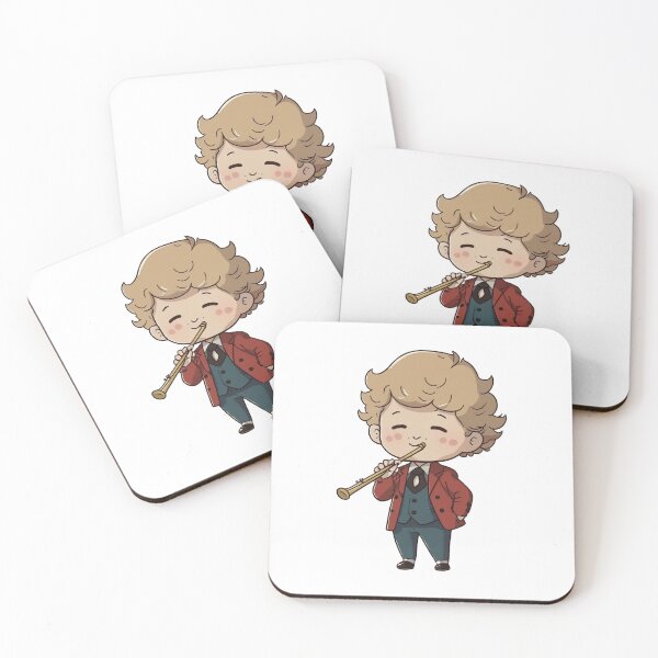 Item preview, Boy happily blowing recorder designed and sold by kyoungwon Woo.