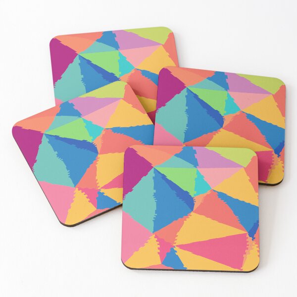 Item preview, Geometric triangles pattern,pastel colors designed and sold by cutecrazytshirt.