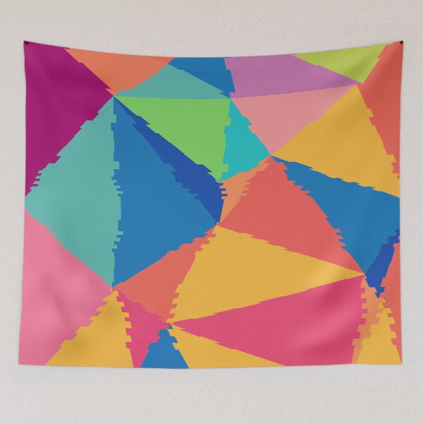 Item preview, Geometric triangles pattern,pastel colors designed and sold by cutecrazytshirt.