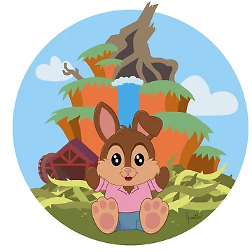 Artwork thumbnail, Splash Rabbit by SillySallyArt