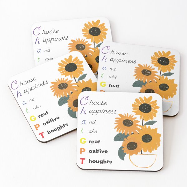 Item preview, ChatGPT | Choose Happiness And Take Great Positive Thoughts | Positive thoughts | happiness | Purposeful life | Mental Health designed and sold by ArtPowTech.