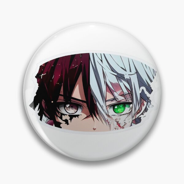 Item preview, Fire & Ice Eyes - Anime Peeker Sticker designed and sold by Star_.