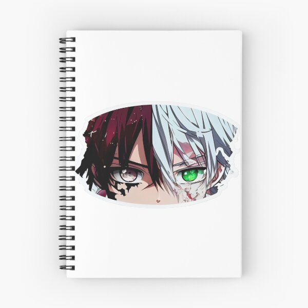 Item preview, Fire & Ice Eyes - Anime Peeker Sticker designed and sold by Star_.