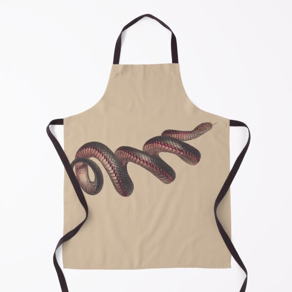 Item preview, The red-bellied black snake ( Pseudechis porphyriacus) - on aged paper designed and sold by boltjesdesign.