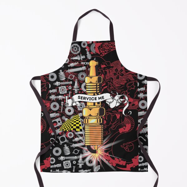 Item preview, service me hot rod garage pattern  designed and sold by Bert Englefield.