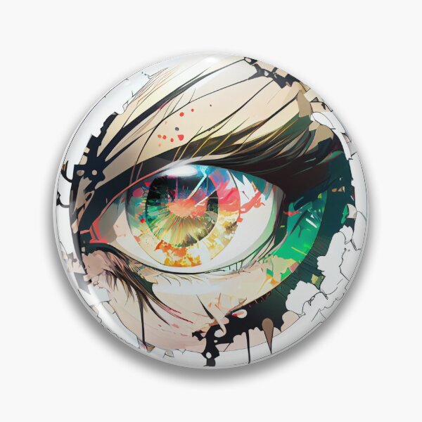 Item preview, Desperate Eye - Anime Peeker Sticker designed and sold by Star_.
