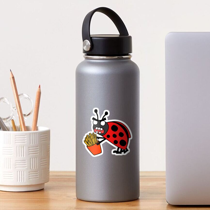 angry zombie ladybug Sticker