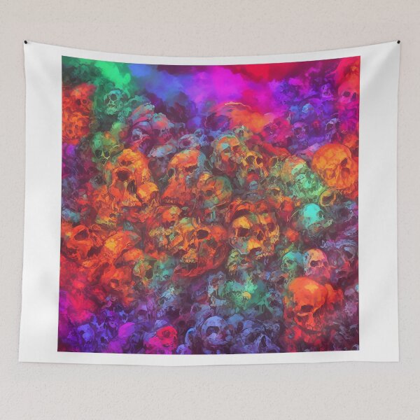 Item preview, Many multi coloured skulls  designed and sold by David-Howells.