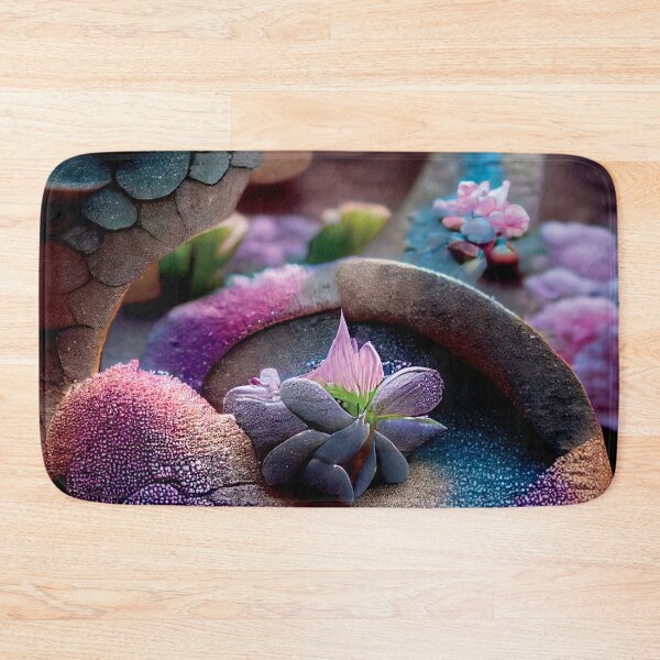 Artikelvorschau, a close up of a flower on a rock entworfen und verkauft von DesignAtYO.