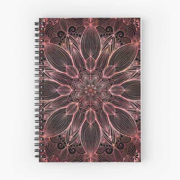 Artikelvorschau, Mandala Radierung 2.15.23, Pink und Schwarz entworfen und verkauft von Kristi Duggins.