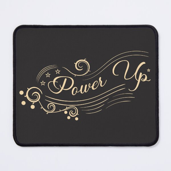Item preview, vintage minimalist design with ornament and power up lettering designed and sold by satriyanto.