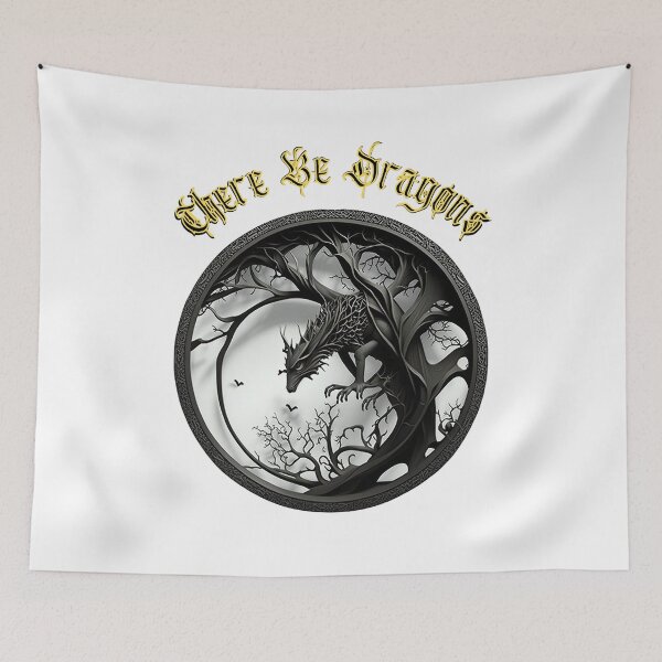 Item preview, There Be Dragons (Blk 02 of a series) designed and sold by SteampunkMoai.