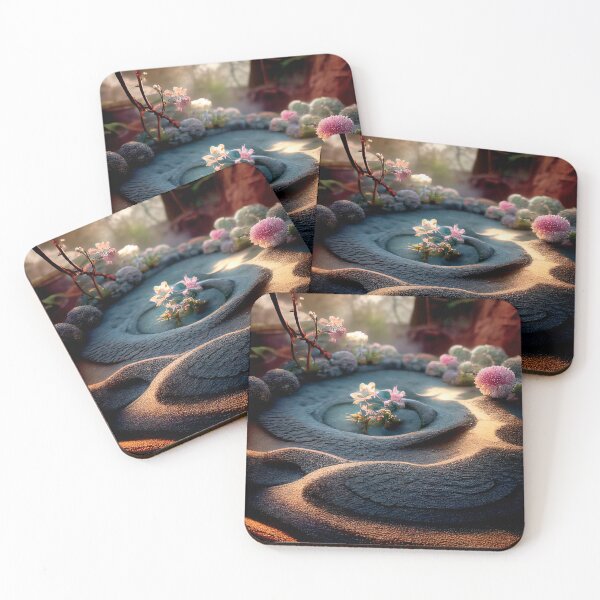 Item preview, a rock garden with flowers in the middle of it designed and sold by DesignAtYO.