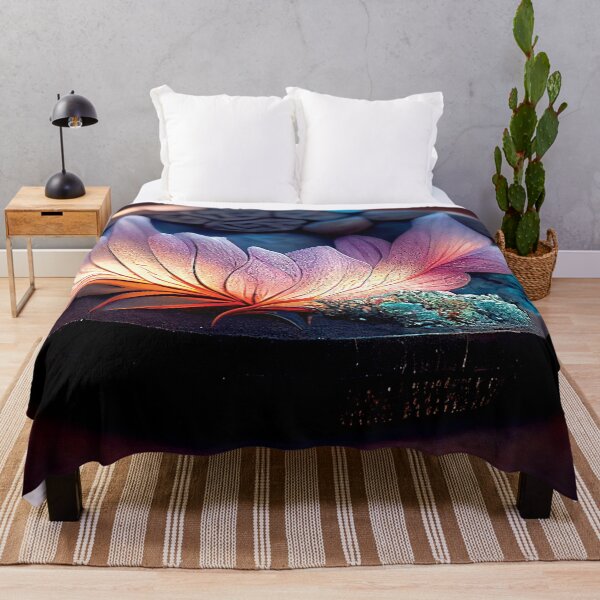 Item preview, a purple flower sitting on top of a black plate designed and sold by DesignAtYO.