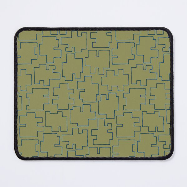 Item preview, Geo Puzzle – Olive & Sapphire designed and sold by natmytype.