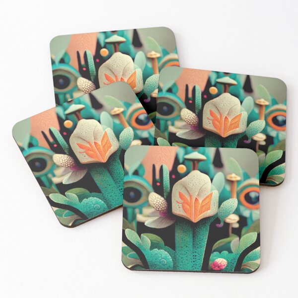 Item preview, a close up of a fake plant with eyes on it designed and sold by DesignAtYO.