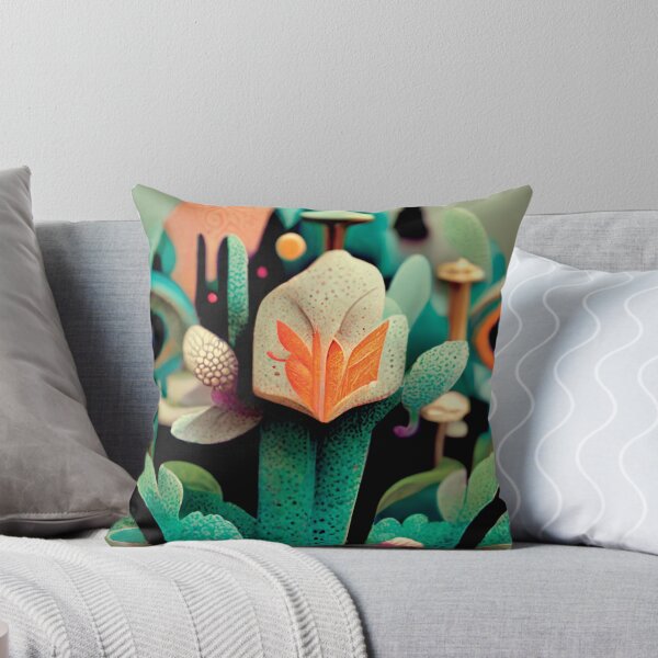 Item preview, a close up of a fake plant with eyes on it designed and sold by DesignAtYO.