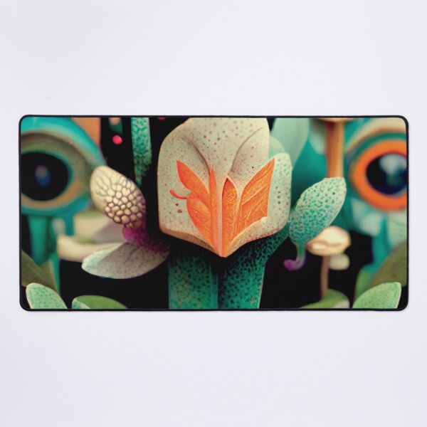 Item preview, a close up of a fake plant with eyes on it designed and sold by DesignAtYO.