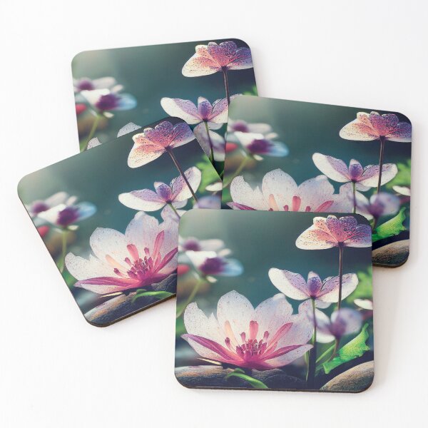 Item preview, a close up of a flower on a rock designed and sold by DesignAtYO.