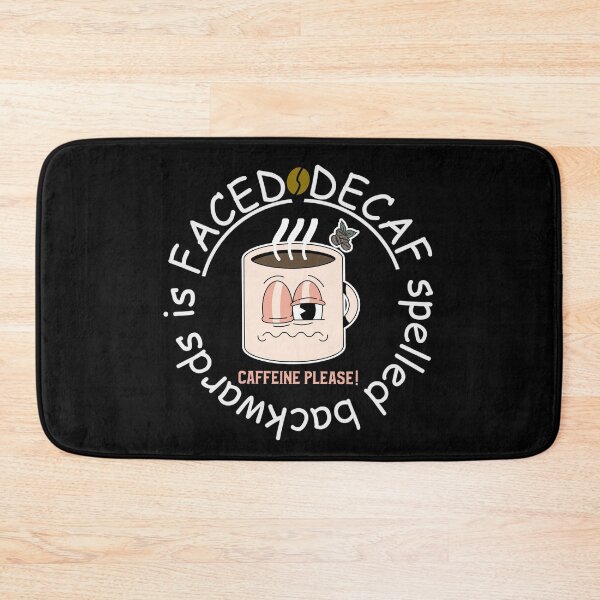 Item preview, Decaf Coffee Spelled Backwards Funny Design designed and sold by InspiredForever.