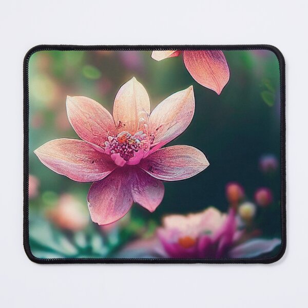 Item preview, two pink flowers with green leaves in the background designed and sold by DesignAtYO.