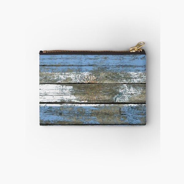 Aperçu de l'œuvre Drapeau de l'Argentine sur l'effet des planches de bois brut créée et vendue par JeffBartels.