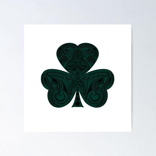 Tattoo Clover With Three Leaves Shamrock Stock Illustration - Download  Image Now - Celtic Style, Clover Leaf Shape, Badge - iStock