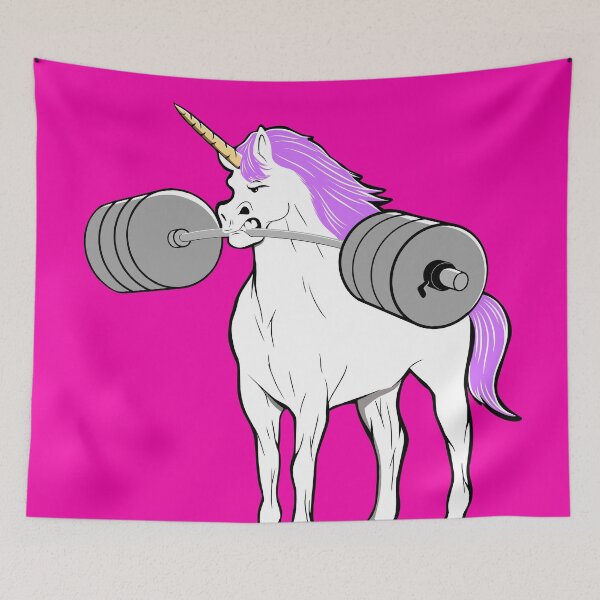 Item preview, Fitness, Barbell unicorn, Girls who lift, Barbell girl designed and sold by Tim Addison.