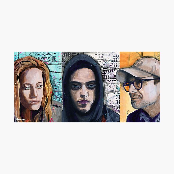Mr Robot Character Trio Photographic Print