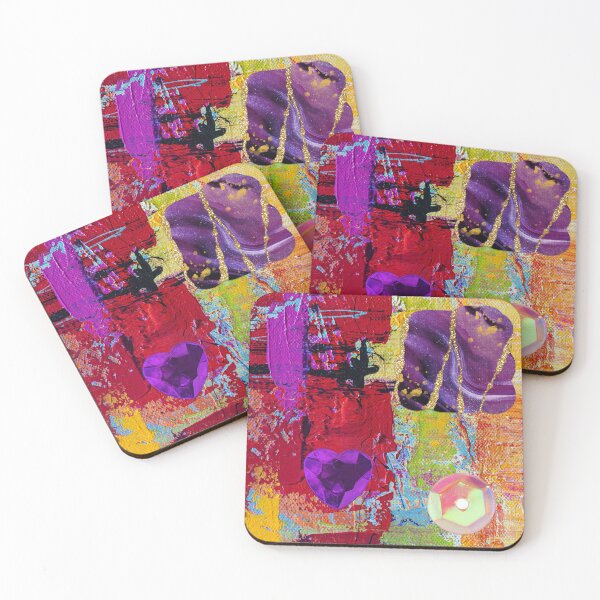 Item preview, Red and Purple Abstract designed and sold by tomorrowsart.