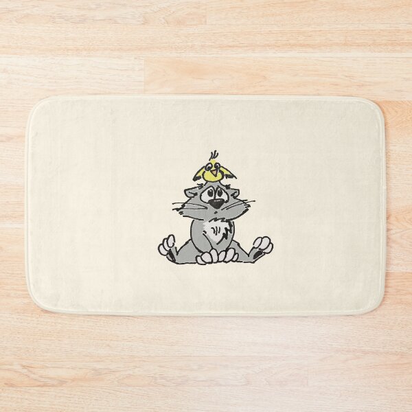 Item preview, Hand-drawn Ink Art. Fun Cat' Story. Cat & Bird designed and sold by DigiPicStock.