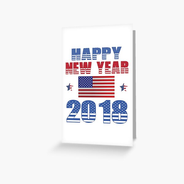 happy new year 2018 Greeting Card