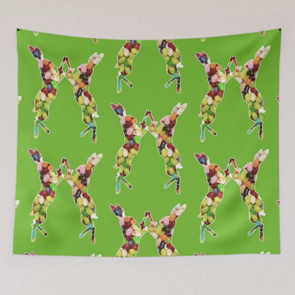 Item preview, Jelly Bean Green Boxing Bunnies designed and sold by artistdiat.