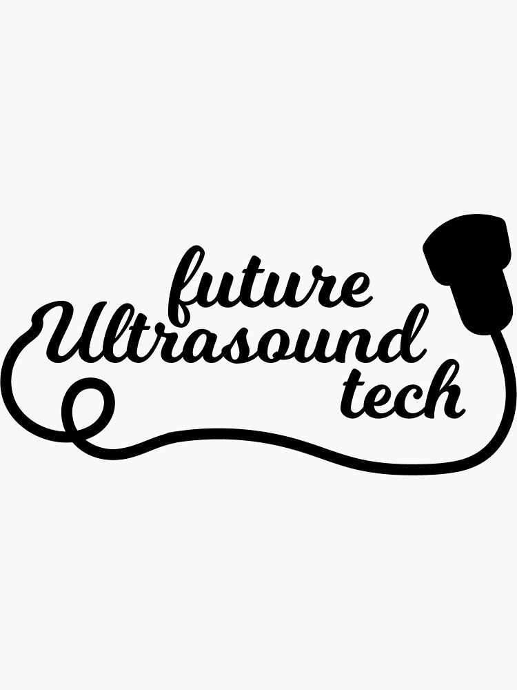 "Ultrasound Tech" Sticker by megnance27 Redbubble