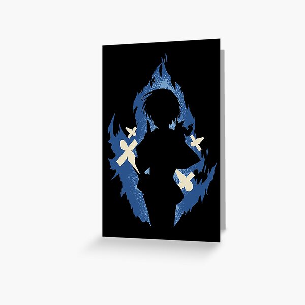 Seika Lamprogue Fire Aura with His Shikigami from The Reincarnation of the  Strongest Exorcist in Another World or Saikyou Onmyouji no Isekai Tenseiki  in Cool Simple Silhouette (Transparent) Greeting Card for Sale