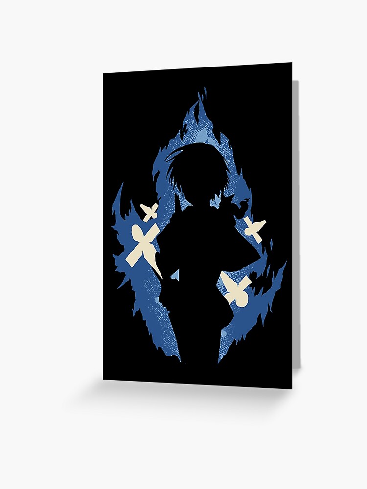 Seika Lamprogue Fire Aura with His Shikigami from The Reincarnation of the  Strongest Exorcist in Another World or Saikyou Onmyouji no Isekai Tenseiki  in Cool Simple Silhouette (Transparent) Greeting Card for Sale