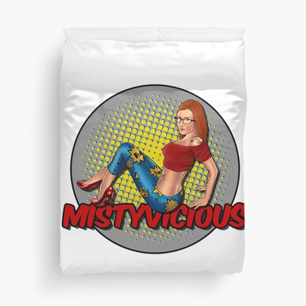 Pop Art Misty (with background) Duvet Cover