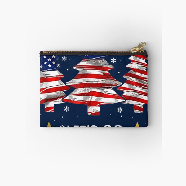 Item preview, Merry Christmas Let_s Go Brandon US Flag Three Pine Trees    designed and sold by Arimagine.